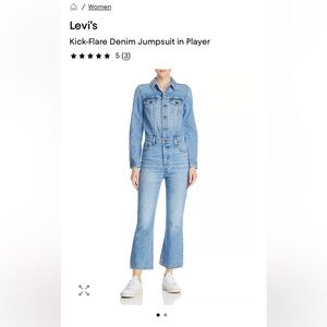Levi's Classic Blue Women's Denim Overalls